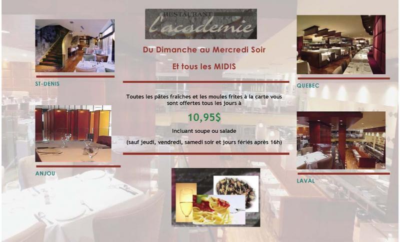 L'Acad�mie - Menu (page 2)