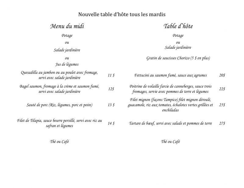 100 Secrets - Menu (page 1)