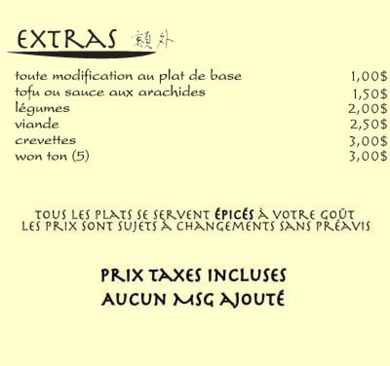 Tampopo maison de nouilles asiatique - Menu (page 5)