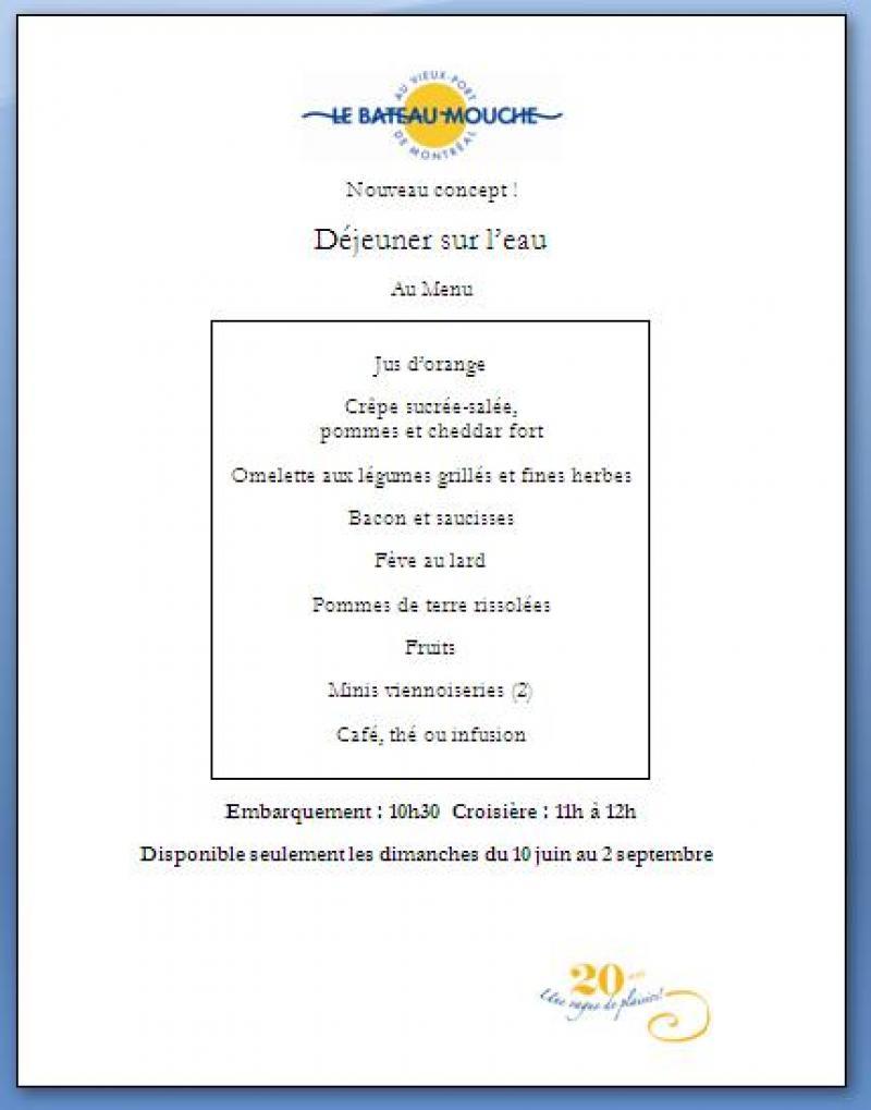 Bateau-Mouche - Menu (page 3)