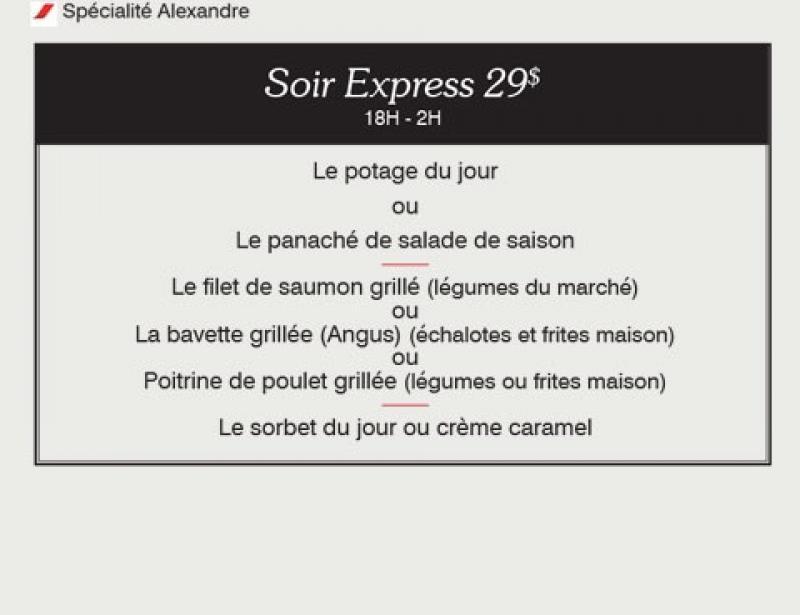 Alexandre et Fils - Menu (page 4)