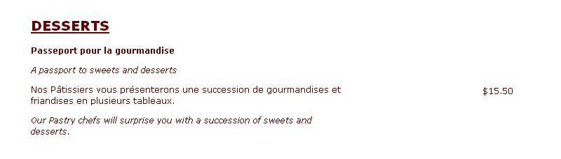 Europea - Menu (page 3)