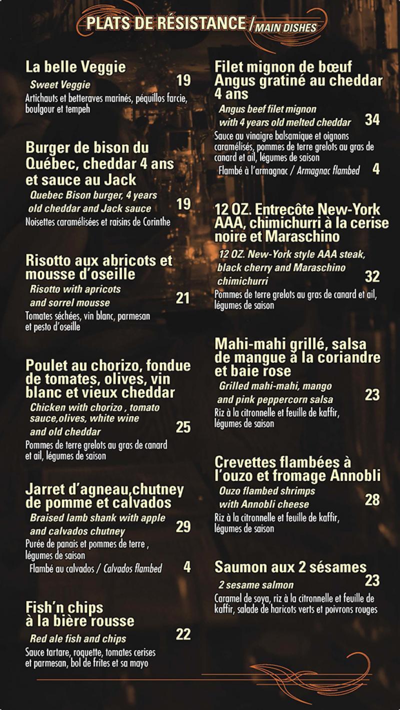 L'Assommoir Bernard - Menu (page 6)