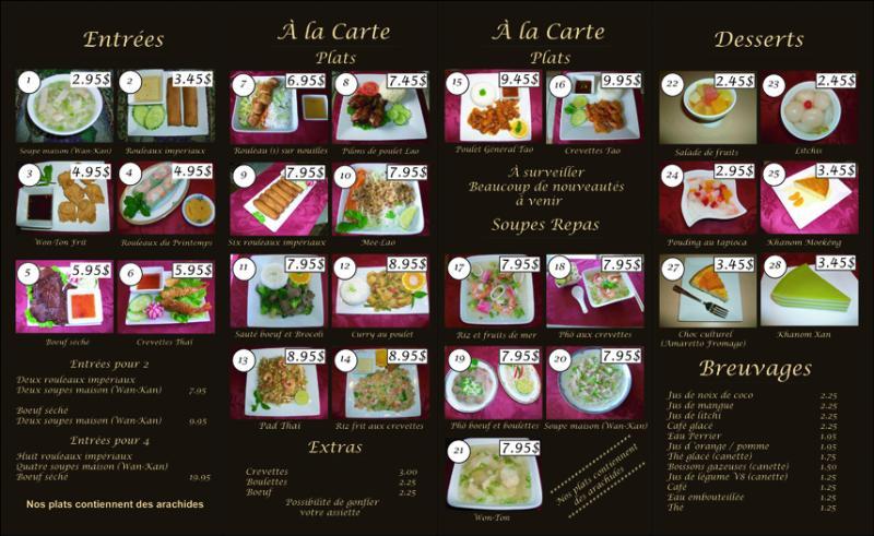 Comptoir d'Asie - Menu (page 2)