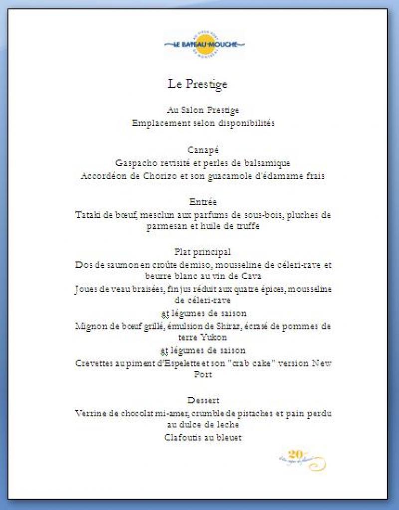 Bateau-Mouche - Menu (page 2)