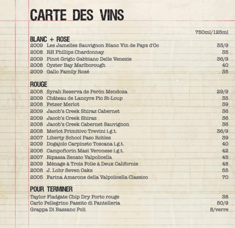 Commission des Liqueurs du Plateau - Menu (page 5)