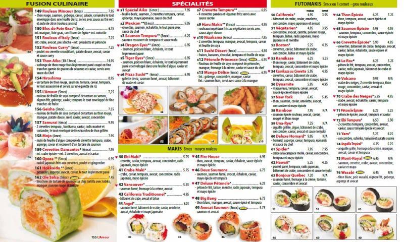 Aiko Sushi - Menu (page 2)