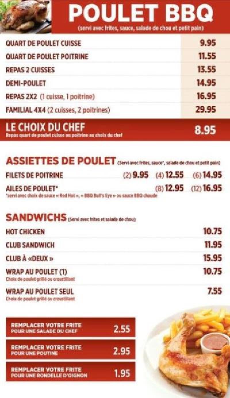 Les restaurants Pizzaland, Rotisserie Petit Poulet - Menu (page 4)