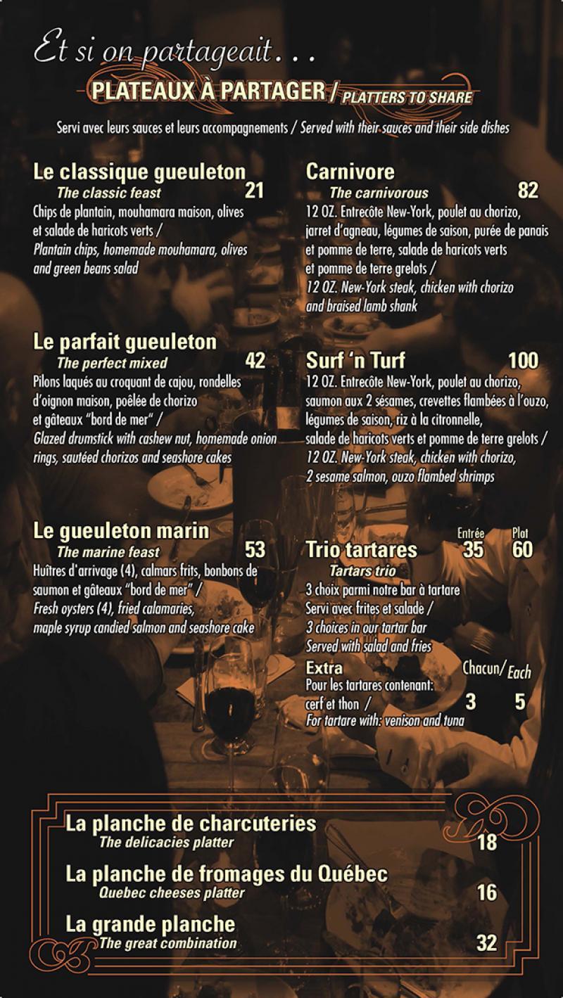 L'Assommoir Bernard - Menu (page 2)