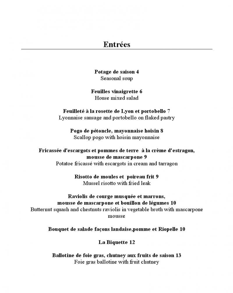 Resto l'Indpendent - Menu (page 1)